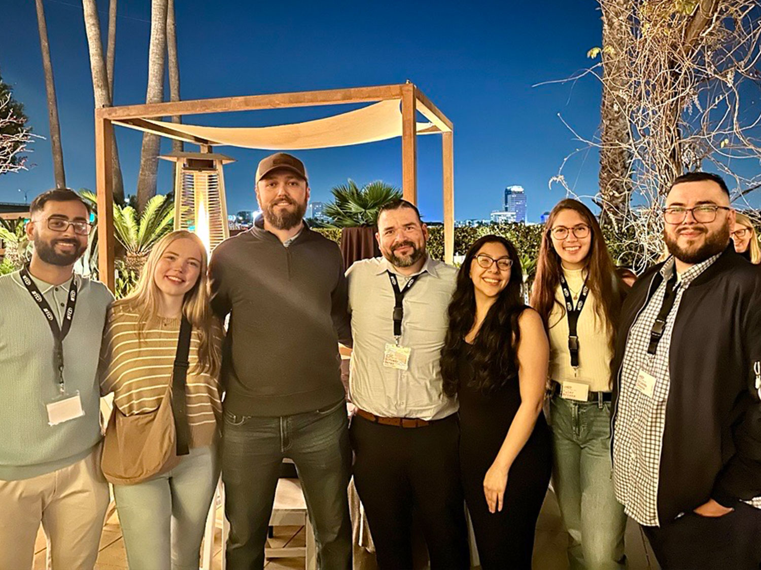 Group of TCI Manager Trainees at a trucking industry event