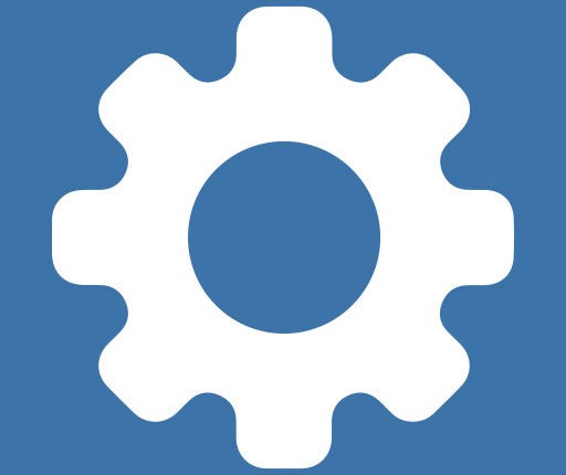 Blue Gear Icon